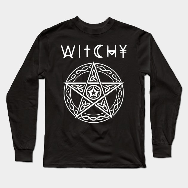 WITCHY T SHIRT, WICCA SHIRT, PAGAN TSHIRT, WITCHCRAFT TSHIRT AND MERCHANDISE Long Sleeve T-Shirt by ShirtFace